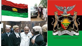 NNAMDI KANU lifts up Biafran Flag says no retreat no Surrender [upl. by Wey386]