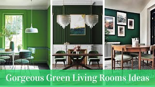 50 Gorgeous Green Living Rooms ideas  Green living room Interior Design Ideas 2021 [upl. by Tiertza]