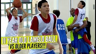 LaMelo Ball 11 Years Old BALLING vs OLDER KIDS Hits CRAZY GAME WINNER So Much Confidence [upl. by Penney]