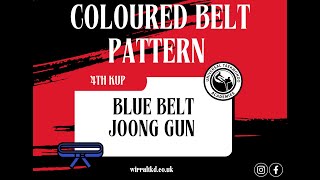 Joong Gun Tul  Blue Belt Pattern 32 moves [upl. by Sontag180]