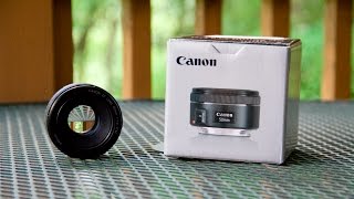 Canon EF 50mm f18 STM Unboxing w Sample photos  Important Channel Update [upl. by Aldous287]