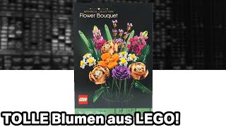 Wunderschöner Blumenstrauß AUS LEGO 😍💐 Lego Flower Bouquet Set 10280 Review [upl. by Leavitt]