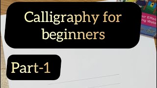 Calligraphy for beginners Part 1  brush calligraphy basics [upl. by Yengac]