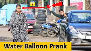 Throwing Water Balloons From Car  Prakash Peswani Prank [upl. by Oppen542]