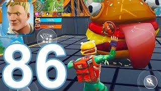 Fortnite Mobile  Gameplay Walkthrough Part 86  Food Fight and Turret iOS Android [upl. by Hilarius]