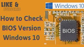 How to Check BIOS Version Windows 10 [upl. by Towroy]