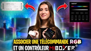 MiBoxer  Appairer un contrôleur et une télécommande pour ruban LED RGB [upl. by Waylon]