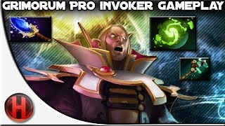 Grimorum Pro Invoker Gameplay Dota 2 [upl. by Suivat376]