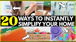 20 Tiny Changes to Instantly Simplify Your Home [upl. by Airamalegna]