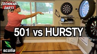 501 vs Hursty on Ironman Darts on Scolia Home System [upl. by Marijn]