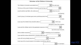 FCE Listening Test Part 2 with answers 04 [upl. by Aleyak262]