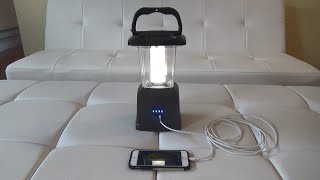 ENBRIGHTEN LED RECHARGEABLE LANTERN USB POWER BANK CUSTOMER REVIEW EMERGENCY PREPAREDNESS LANTERNS [upl. by O'Callaghan]