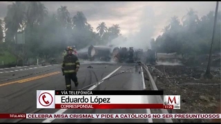 Explosión de pipa en autopista Siglo 21 deja varios muertos [upl. by Iren]