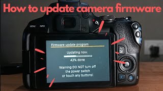 how to update software firmware in canon 200d Mark 2 with mobile phonedslr amp mirrorless camera [upl. by Nyrual]