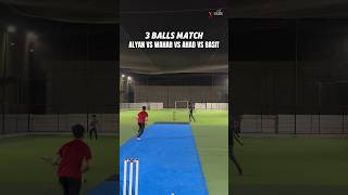 1 Batsman Vs 1 Bowler 2 Fielders 🔥 3 Balls Match Off Yorker Basit Vs Wahab Vs Ahad youtubeshorts [upl. by Nahor]