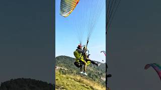 Paragliding take off video❤️✨ viralvideo paragliding shorts [upl. by Aikrahs]