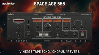 Audiority Space Age 555  Vintage Space Echo PlugIn  Quick Demo [upl. by Cesaria]