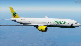 IVAO WT Africa Leg15  Paris  Lisbonne  XPlane 12 Fight Factor B777200ER [upl. by Nnyleuqcaj]