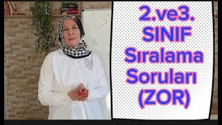 İlkokul 23SINIF ZOR SIRALAMA SORULARI [upl. by Phoebe]