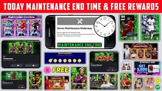 Today Maintenance End Time In eFootball 2024 Mobile  Pes Server Maintenance End Time [upl. by Trembly]