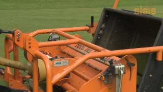 SISIS Rotorake TM1000 Tractor Mounted Scarifier for Golf Course Maintenance [upl. by Zorine]