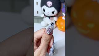 corpse bride nails 🦋 happy halloween 🖤 nails nailart nailtutorial halloweennails asmr [upl. by Ulu]