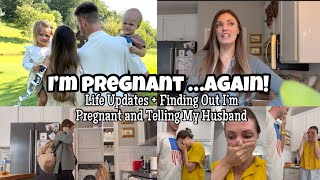 Finding Out I’m Pregnant  Telling My Husband  Long Overdue Vlog [upl. by Araeic575]