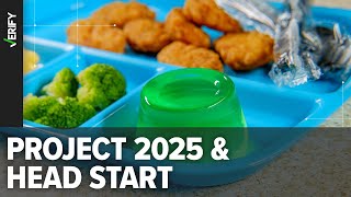 What we can VERIFY about Project 2025’s plans for the Head Start program and free school lunches [upl. by Arimihc]