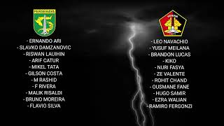 LINE UP PERSEBAYA vs PERSIK KEDIRI HARI INI  PERSEBAYA LIVE HARI INI [upl. by Ez]