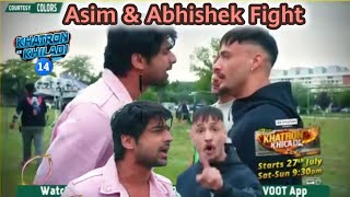 Khatron Ke Khiladi Season 14 Asim Riaz And Abhishek Kumar Fight New Episode 1 [upl. by Niaz175]