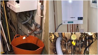 Viessmann Vitodens Boiler Installation  Leeds Plumber [upl. by Valley]