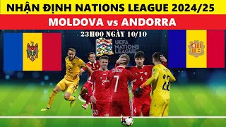 NHẬN ĐỊNH I MOLDOVA vs ANDORRA 23h00 NGÀY 1010 LEAGUE D NATIONS LEAGUE 202425 I DỰ ĐOÁN TỶ SỐ [upl. by Anelagna]