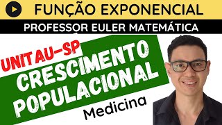 UNITAUSP Em pesquisa realizada constatouse que a FUNÇÃO EXPONENCIAL Professor Euler Matemática [upl. by Anazus]