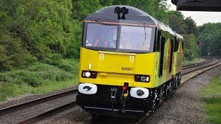 Colas Rail Class 60 60087 amp Class 86 86701 0Z42 passing Tamworth 2nd June 2014 [upl. by Bevash]