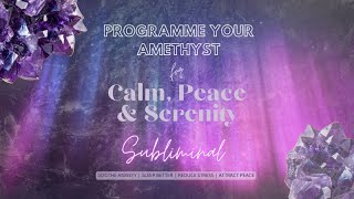 🔮 Powerful AMETHYST Subliminal  Charge your Amethyst with powerful soothing energy ✨ [upl. by Feetal]