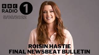 Roisin Hastie Final BBC Radio 1 Newsbeat Link  August 5th 2022 [upl. by Aneram]