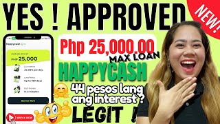 HAPPYCASH QUICK LOAN APP Legit  EASY magloan at MapapaHAPPY ka 😁 Watch Muna [upl. by Eirallam563]