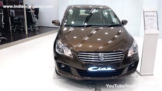 Maruti Ciaz 2018 Top Model Alpha ReviewInteriorExterior and Features  Ciaz Brown Colour [upl. by Ylimme]