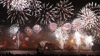 New Years fireworks in Dubai are included in the Guinness Book of Records [upl. by Yug]