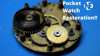 Vintage Pocket Watch Restoration  WESTCLOX DAX made in Canada [upl. by Alejo]