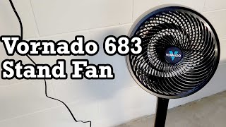 Vornado 38in 3Speed Indoor Black Stand Fan 683 Unboxing Setup Review [upl. by Dragelin]