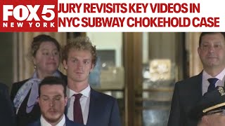 Daniel Penny trial Jury revisits key videos in NYC subway chokehold case [upl. by Ingham343]