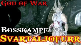 God of War  Boss Guide  SVARTALJOFURR  König der Dunklen Elfen [upl. by Nauqaj73]