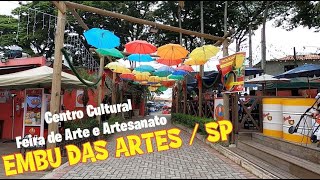 EMBU DAS ARTES  SP  Centro Cultural  Viela das Lavadeiras  Feira de Artes e Artesanato [upl. by Leunamme]