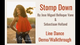 Stomp DownLINE DANCEDemo and Walkthrough [upl. by Maxia424]