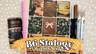 B6 Stalogy Notebook Planner Plan with Me  New Weekly amp Daily Layout  Simply Gilded Subscription [upl. by Barbur]