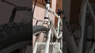 BTWIN MY BIKE Cleaning shorts Before And After 🚴‍♀️🧼🧽 shorts cyclingstatus mybike btwin [upl. by Guyon]