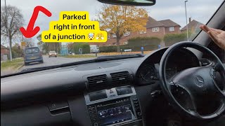 Bumpy Ride on the UK roads  Mercedes C Class  Grocery Run [upl. by Sorips753]