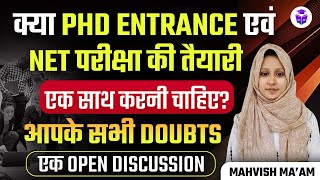 How to Prepare Both PhD Entrance and UGC NET Exam  Mahvish Mam  PhD Entrance Exam 2024 [upl. by Dnalsor305]