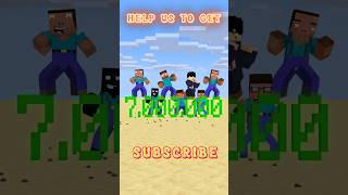 HELP Herobrine To Get 7000000 Subscribers friendship shorts trending anime [upl. by Yerrok586]